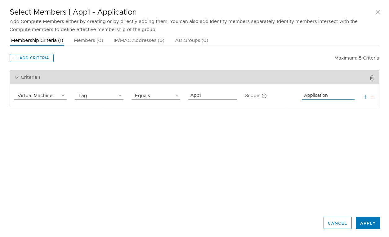 application group