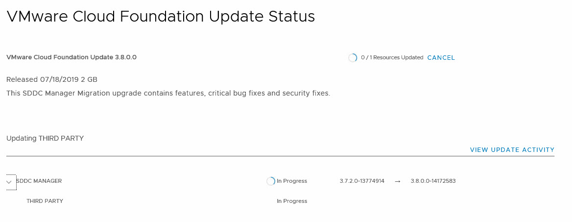 upgrade sddc manager