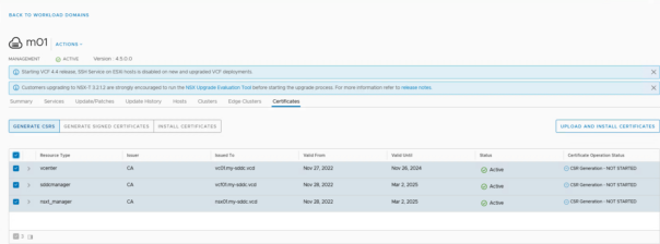 VCF on VCD: 2a – Certificates – My Software Defined DataCenter