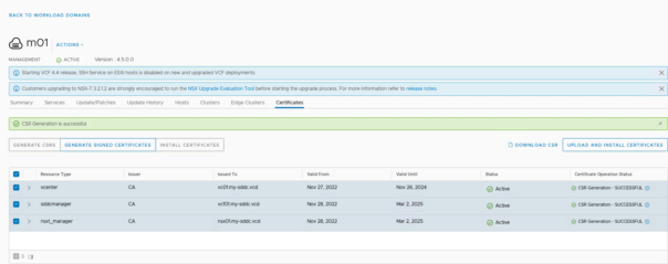 VCF on VCD: 2a – Certificates – My Software Defined DataCenter