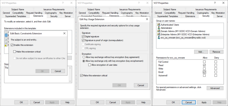 VCF on VCD: 2a – Certificates – My Software Defined DataCenter