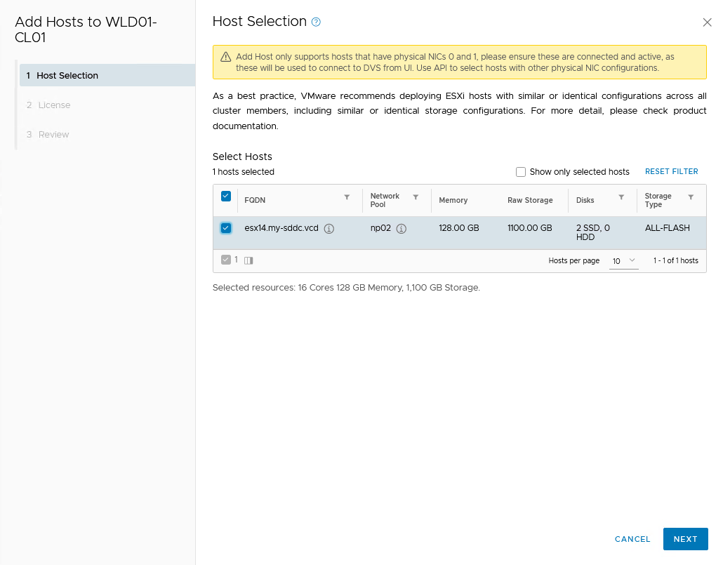 VCF on VCD: 2 – Workload Domain – My Software Defined DataCenter