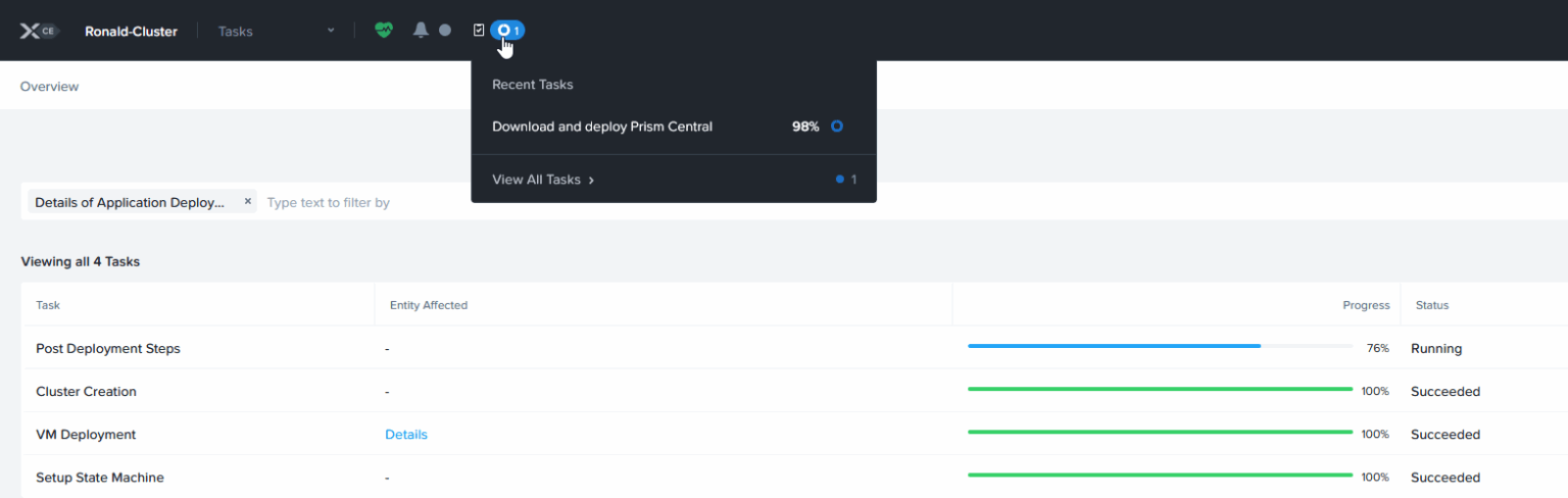 New Tech: Deploy (delete and redeploy) Nutanix Prism Central (and start ...